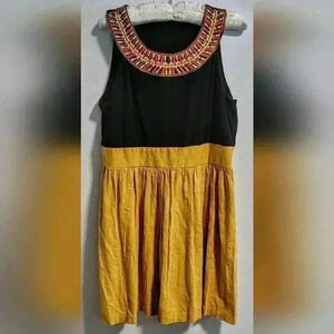 Tiana B. Tribal Black & Gold Dress Women's Size 18
